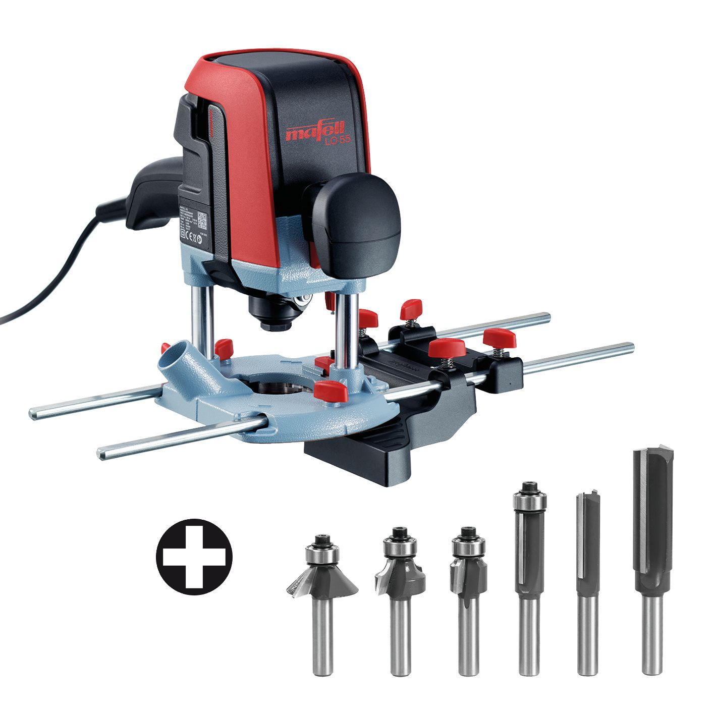Mafell - Oberfräse LO 55 inkl. Fräser-Set LO-FS8 6T
