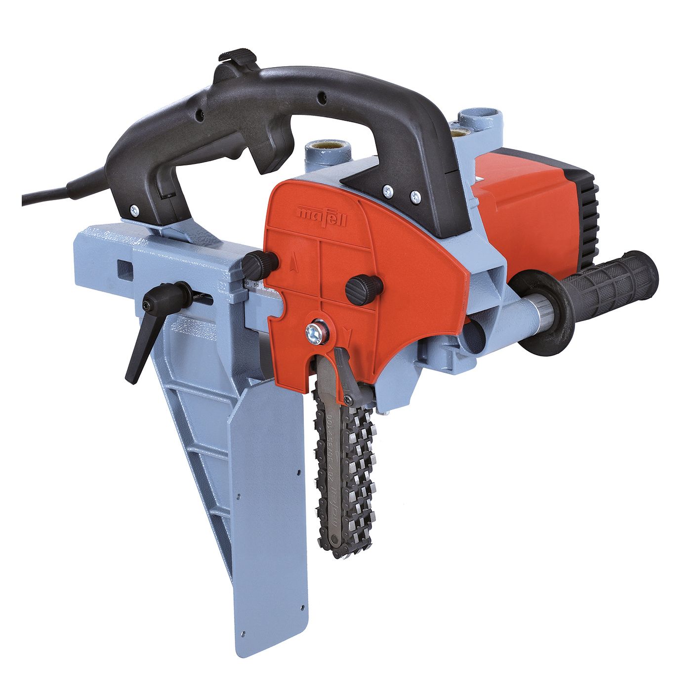 Mafell - Kettenstemmer LS 103/40 Ec komplett mit Kettengarnitur, 28x40x150 mm + Führungsgestell FG150