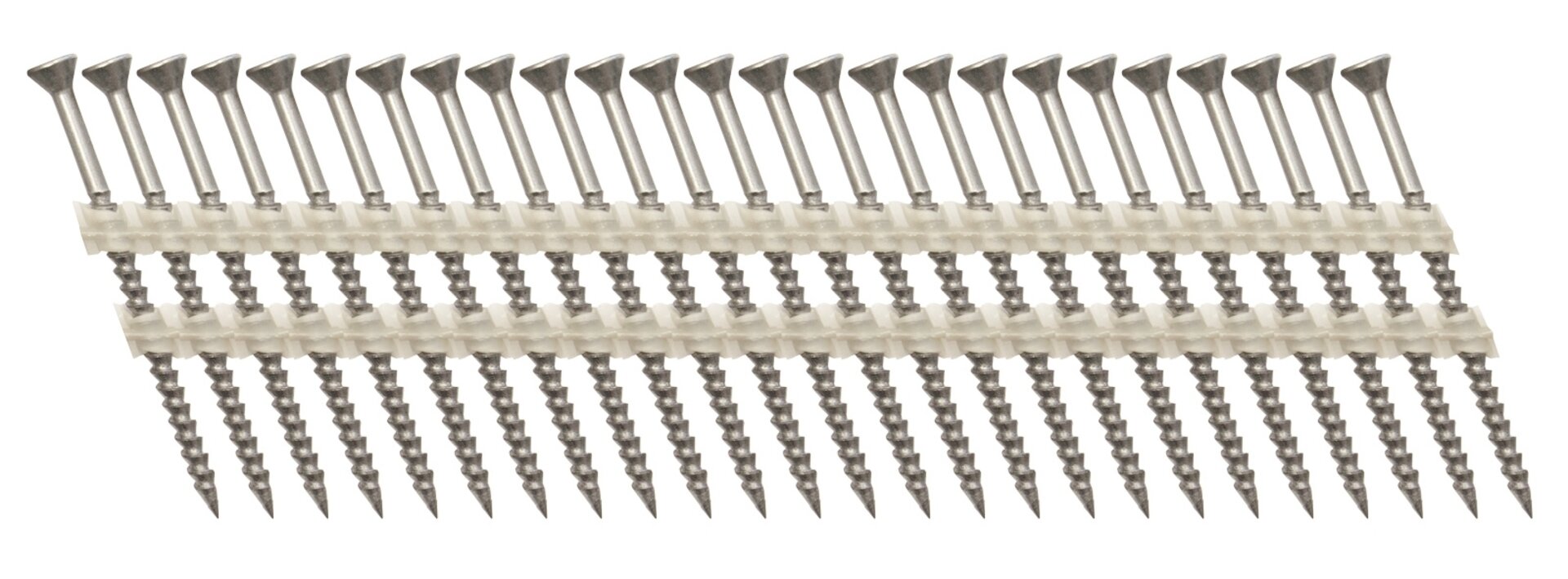 Streifen-Nagelschrauben 20°, Typ Nagel2,8/3,2x75NK-1M, verzinkt, 5my,  TX15